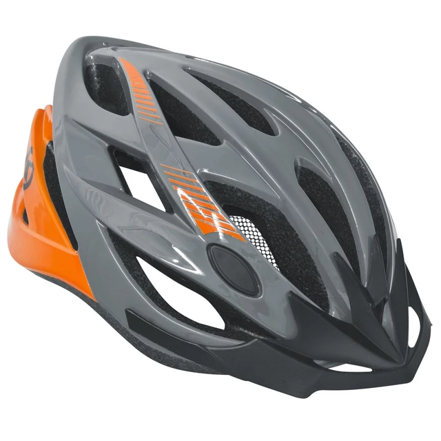 Cyklo přilba KELLYS REBUS - limetková - šedo-oranžová