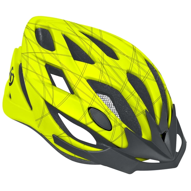 Bicycle Helmet KELLYS REBUS - Grey Orange - Lime
