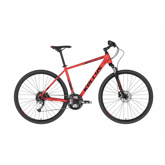 Pánsky crossový bicykel KELLYS PHANATIC 10 28" 6.0 - Dark Ocean - Red