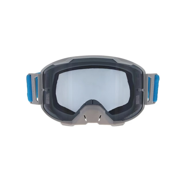 Motokrosové brýle RedBull Spect Strive Panovision, světle šedé matné, plexi kouřové
