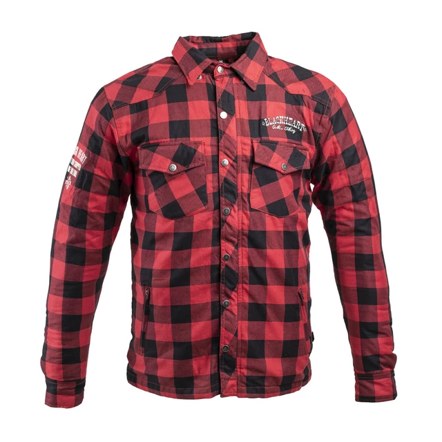 Aramid Motorcycle Shirt W-TEC Black Heart Reginald - Red-Black