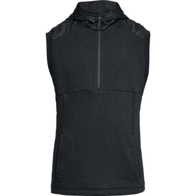 Pánska vesta Under Armour Threadborne Terry SL Hoody - M - Black/Black