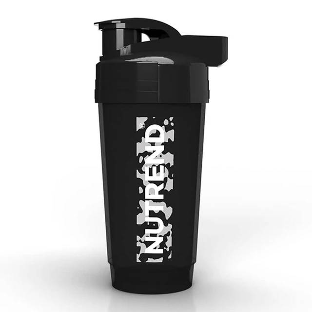 Shaker Nutrend 2021 700 ml - Clear - Black with Camo logo
