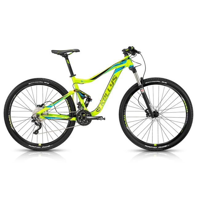 Celoodpružený bicykel KELLYS Reyon 30 29" - model 2015 - zeleno-modrá