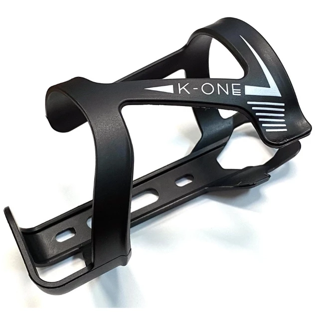 Side Water Bottle Cage ROTO Slide K-One Plastic - White/Black Logo