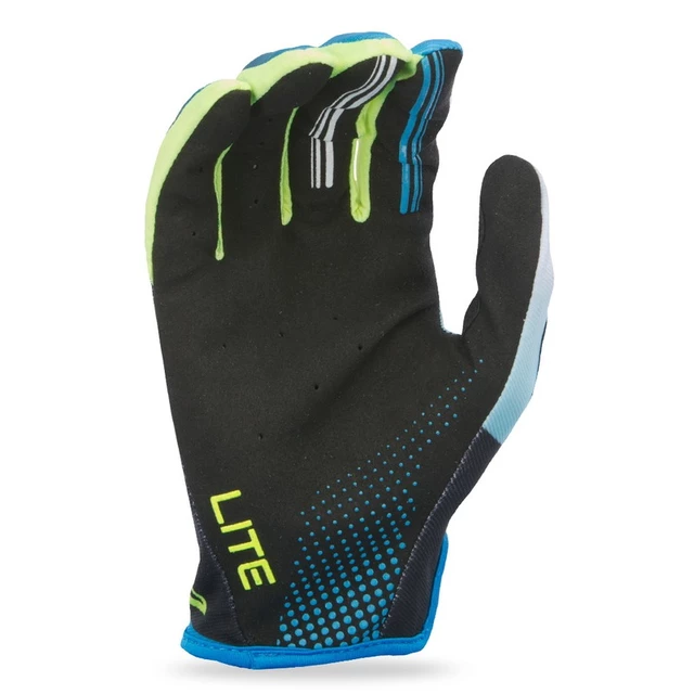 Fly Racing Lite XVII Motorrad Handschuhe - schwarz/weiss/türkis