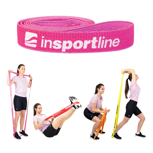 Resistance Band inSPORTline Rand Light - Pink