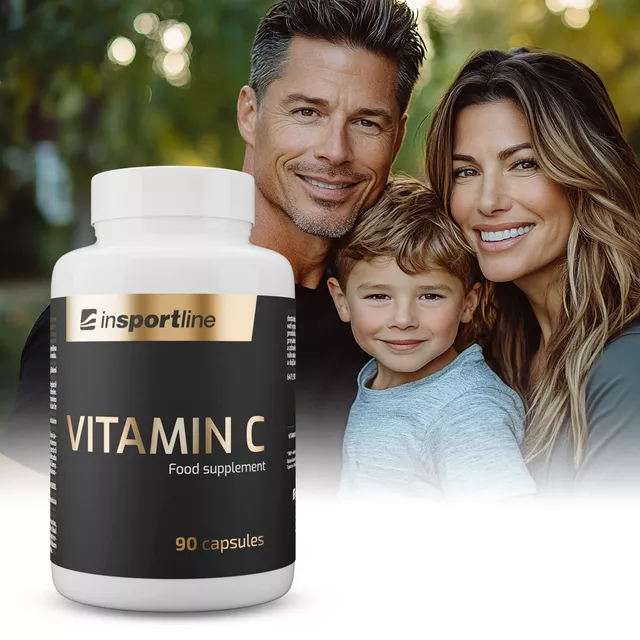 WITAMINA C inSPORTline PREMIUM 1000mg ODPORNOŚĆ ANTYOKSYDANT 90 kapsułek