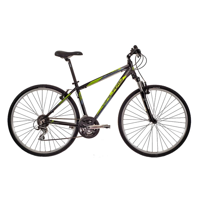 Crossový bicykel GALAXY 2013 - čierno-šedá - zeleno - šedá