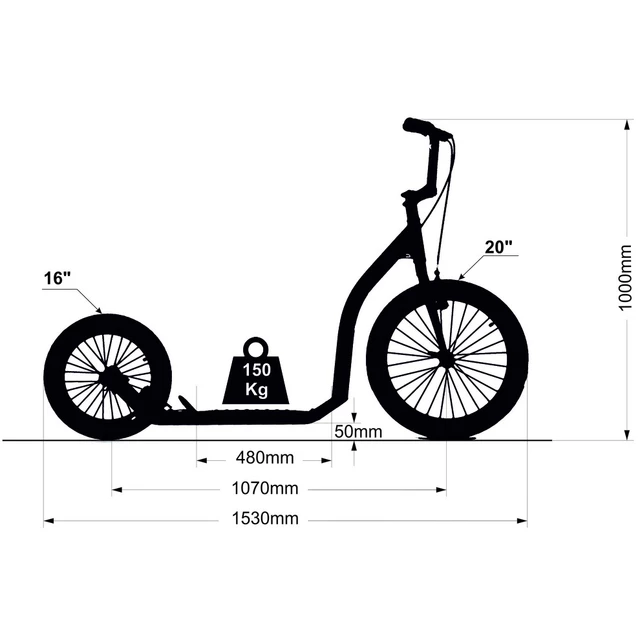 Kick Scooter Crussis Active 3.4