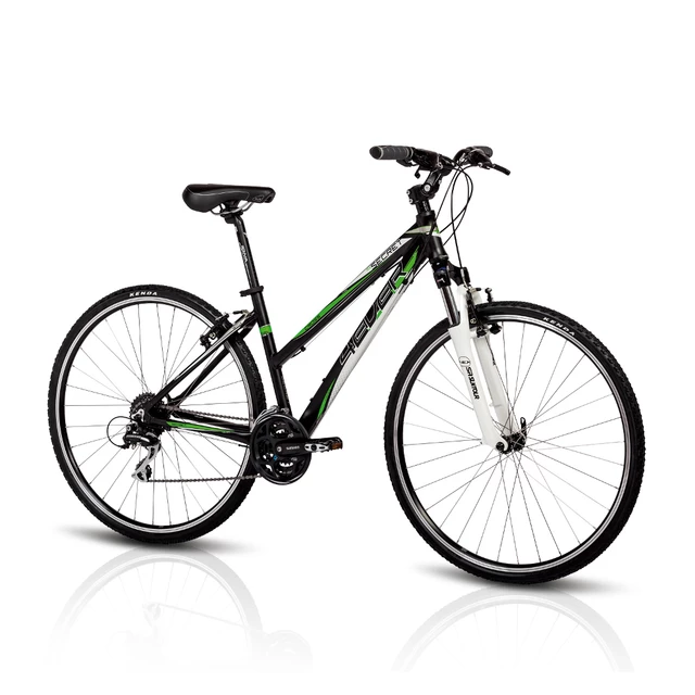 Crossový bicykel 4EVER Secret 2014 - čierno-zelená