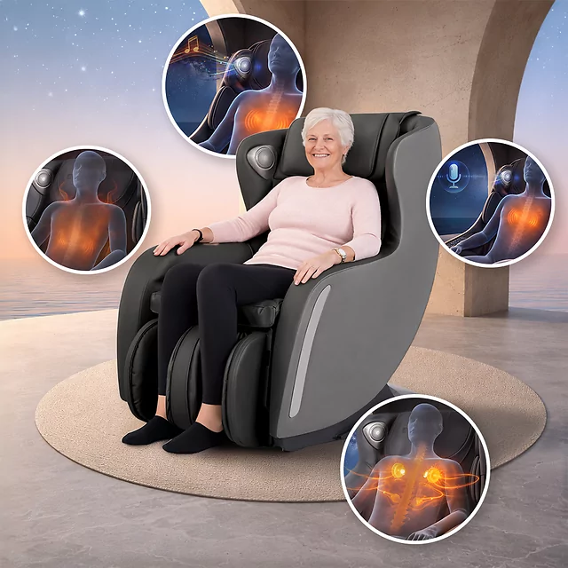 Masážní křeslo inSPORTline Fidardo - černo-šedá - černo-šedá