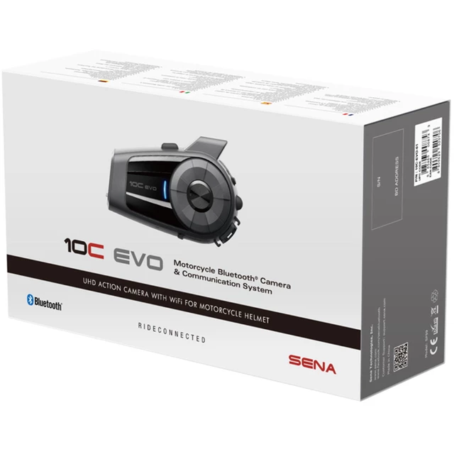 Bluetooth Headset with Built-In 4K Camera SENA 10C EVO (1.6 km reach)