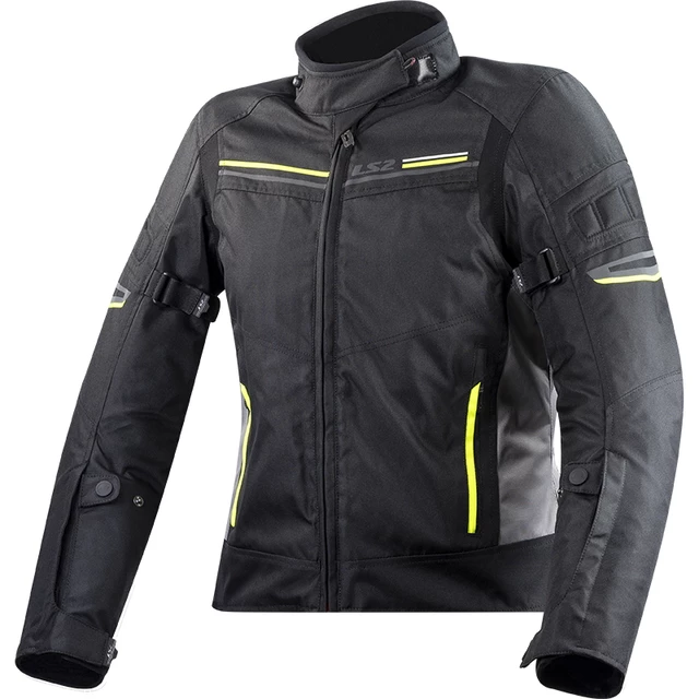 Damen Motorradjacke LS2 Shadow Lady Black Titan - schwarz-grau - schwarz-grau