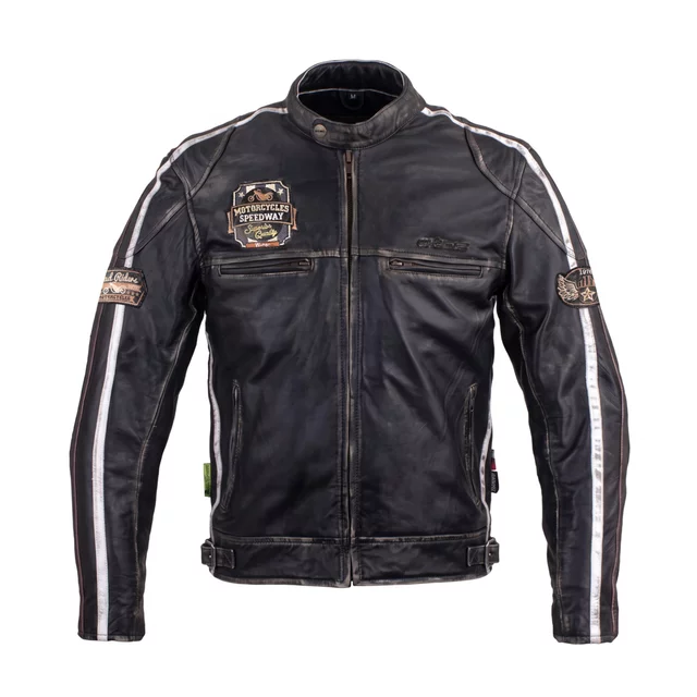 Pánská kožená moto bunda W-TEC Sheawen Vintage