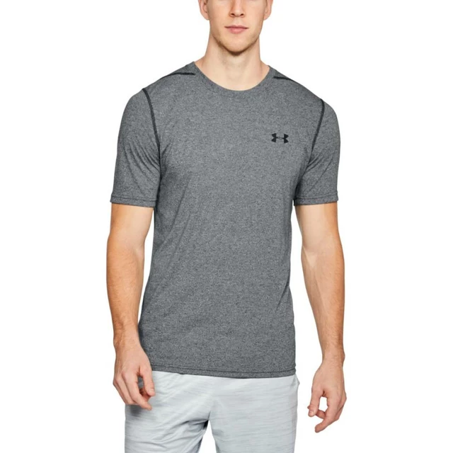 Pánske tričko Under Armour Threadborne Fitted SS - Carbon Heather