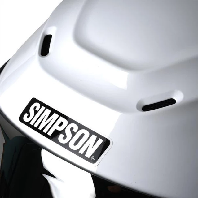 Moto prilba Simpson Speed biela