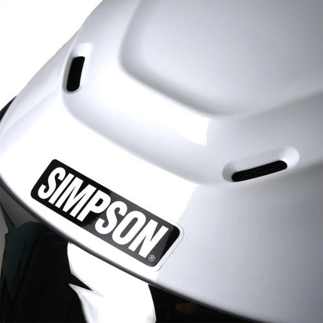 Motorcycle Helmet Simpson Speed White