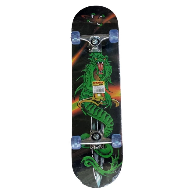 Spartan Super Board Skateboard - Black Knight