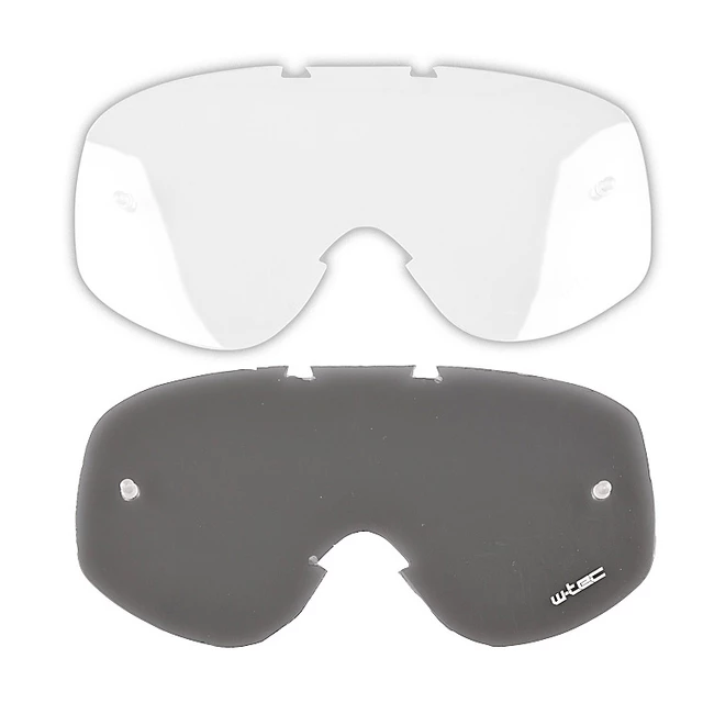 Ersatzglas für Motocrossbrille W-TEC Spooner - rauchgrau