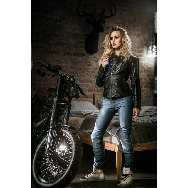 Dámske moto jeansy City Nomad Karen Iron