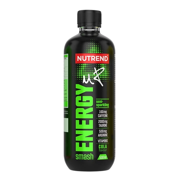 Energetický nápoj Nutrend Smash Energy Up 500 ml - green (bez cukru)