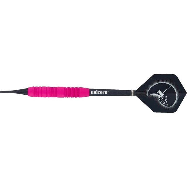 Lotki do darta Unicorn Core Plus Rubberised Brass Pink 3 szt