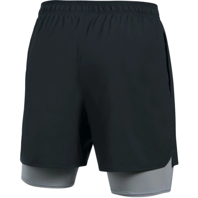 Pánske tréningové šortky Under Armour Qualifier 2-in-1 Short - Steel