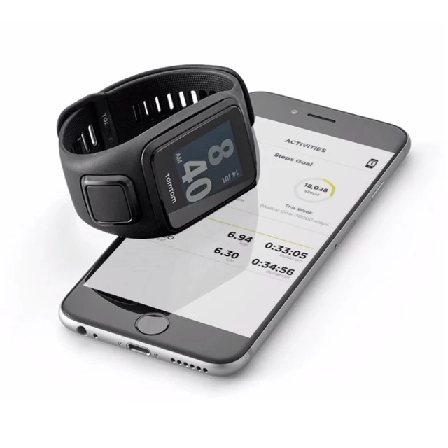 GPS hodinky TomTom Spark 3 Cardio - 2.jakost - černá, L (143-206 mm)