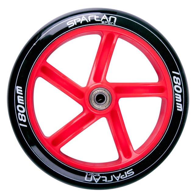 Roller kerék Spartan 230x33mm ABEC7 - fekete-piros - fekete-piros