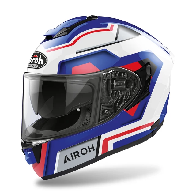 Motorcycle Helmet Airoh ST.501 Square Glossy Blue/Red 2022