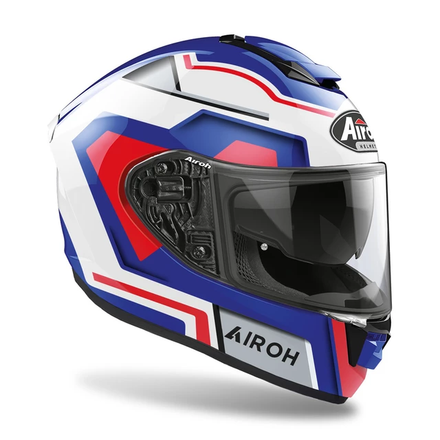 Motorcycle Helmet Airoh ST.501 Square Glossy Blue/Red 2022