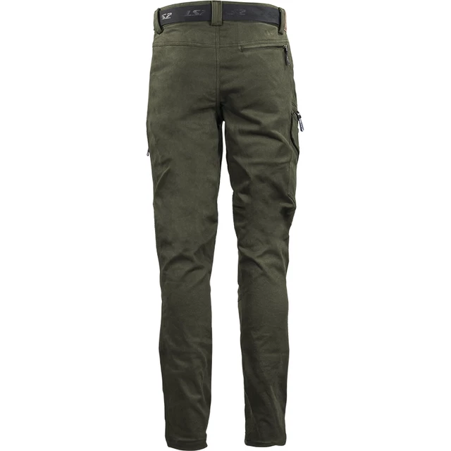 Pánské moto kalhoty LS2 Straight Olive Green - olivově zelená