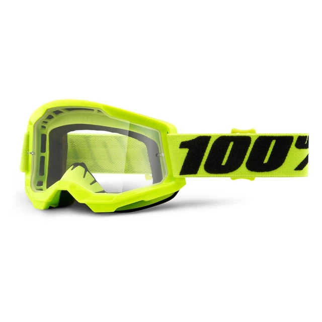 100% Strata 2 Motocross-Brille - blaues, klares Plexiglas