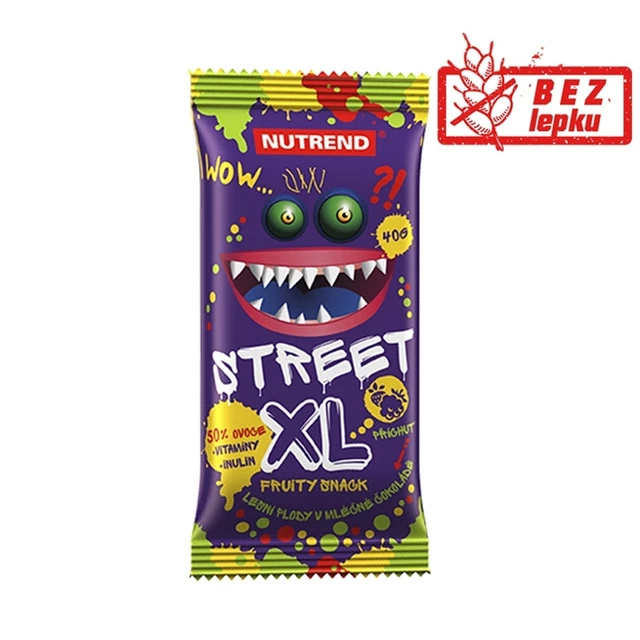 Tyčinka Nutrend Street XL Fruity 40g - exotic s čokoládovou polevou