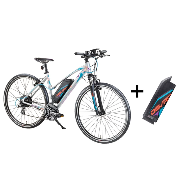 Women’s Cross E-Bike Devron 28162 with Replacement Battery 14.5Ah – 2017 - Black - Grey