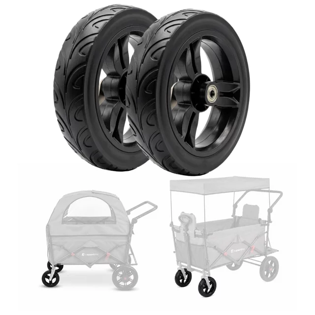 Náhradní přední kolečka pro přepravní vozíky StrollKidz a StrayPaws 4,5x19 cm (2 x 8“) 2ks