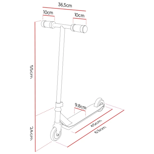 Freestyle koloběžka Street Surfing Trickster Blossom