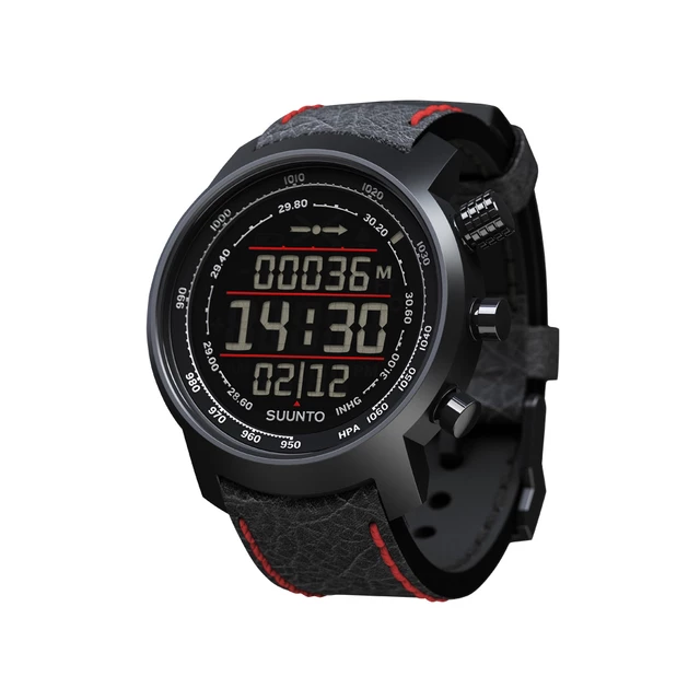 Suunto Elementum Terra N/ Black/Red leather Outdoorcomputer - schwarz-rot - schwarz-rot