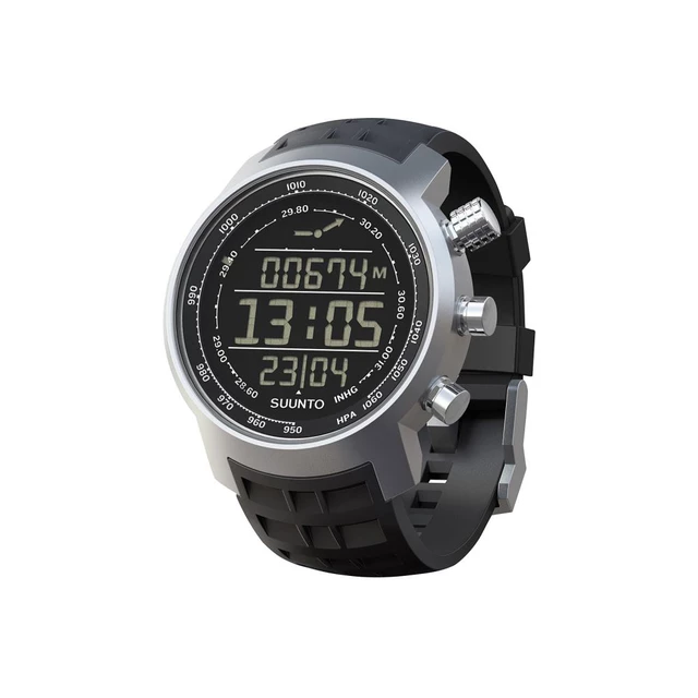 Outdoorový computer Suunto Elementum Terra N/ Black rubber - černo-stříbrná - černo-stříbrná