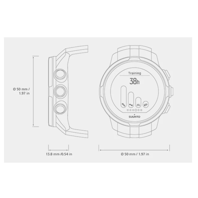 Sportovní hodinky SUUNTO Spartan Sport Black HR - 2.jakost