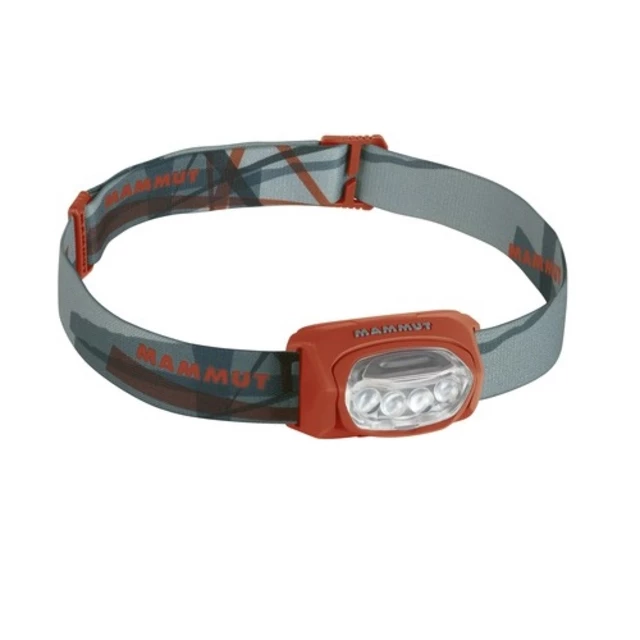 Čelová svítilna MAMMUT T-Trail - oranžovo-šedá