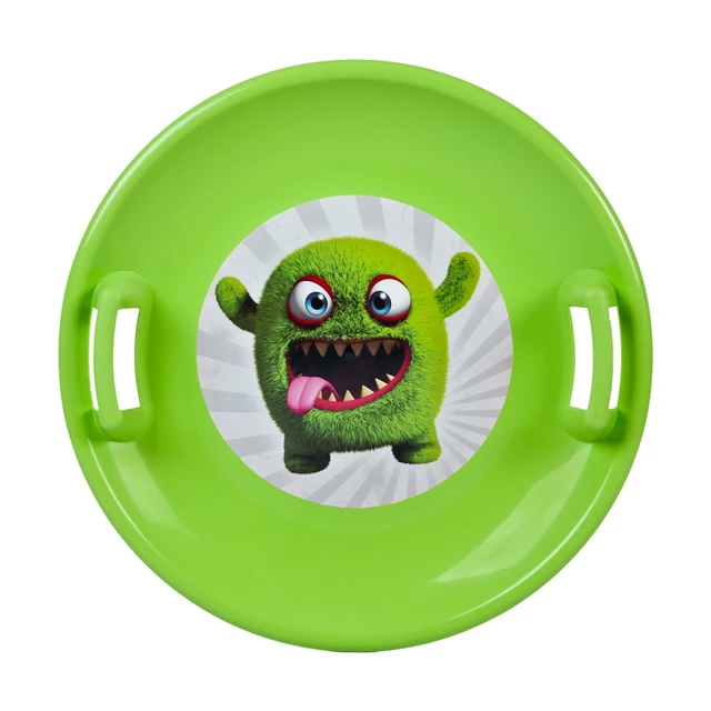 Snow Saucer STT - Orange Emoji Girl - Green Monster