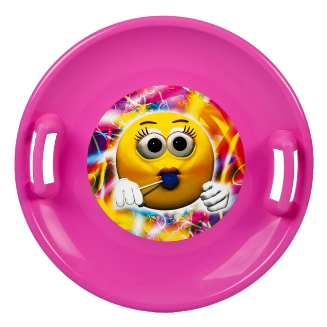 Snow Saucer STT - Orange Emoji Girl - Pink Emoji Girl