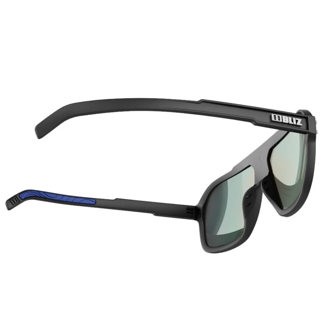 Sunglasses Bliz Targa - Black with Blue Lenses