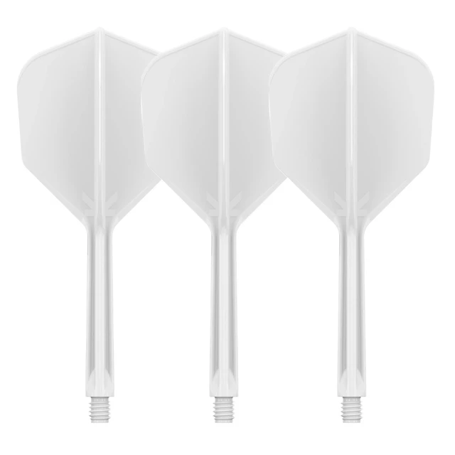 Dart Flights Target K-Flex No.6 Short – 3-Pack - White