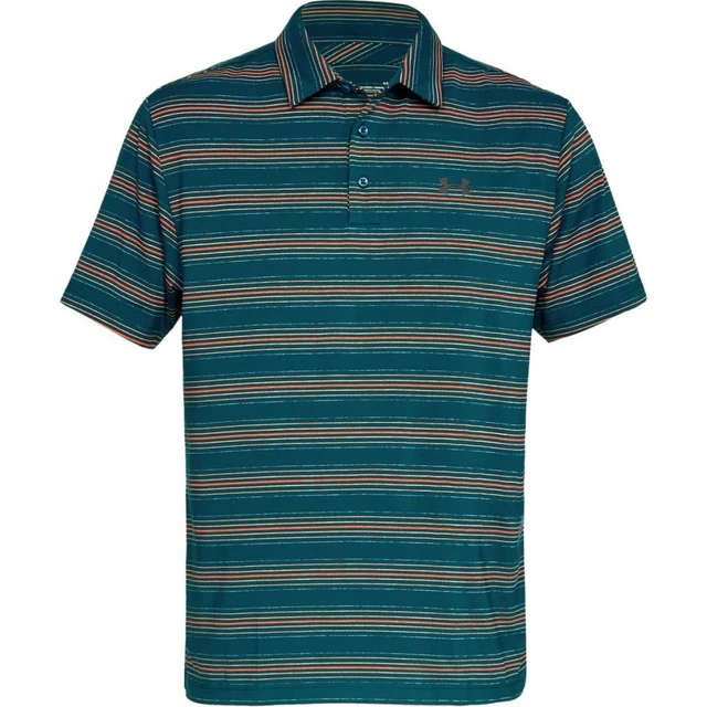 Pánske tričko Under Armour Playoff Polo - XXL - Techno Teal / Techno Teal / Rhino Gray