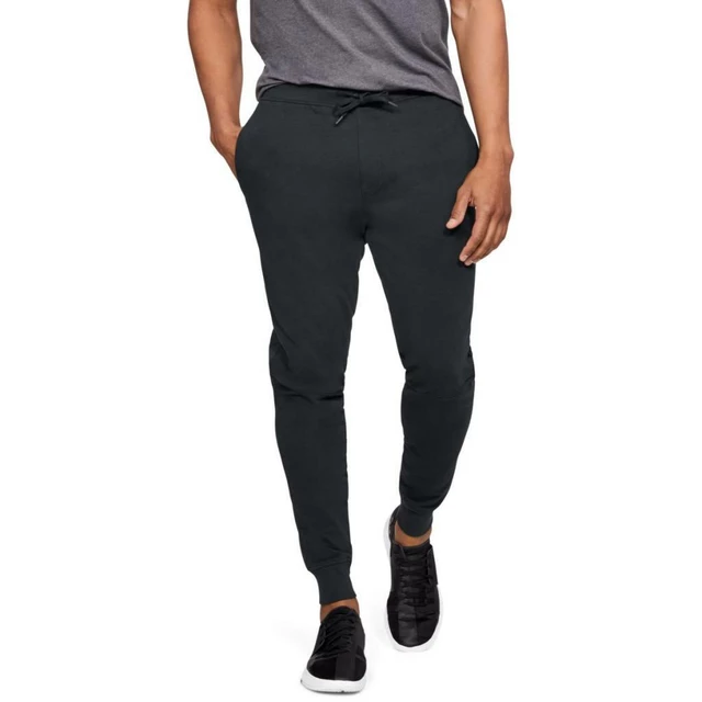 Pánske tepláky Under Armour Threadborne Terry Jogger - Black/Black