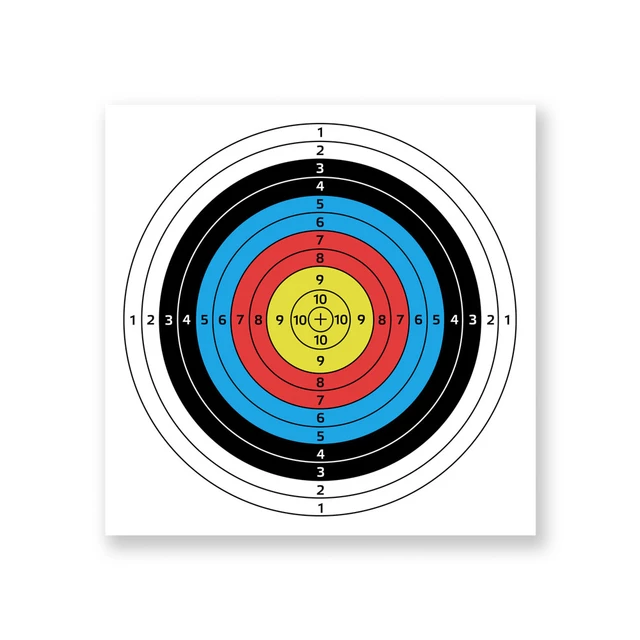 inSPORTline Darber 40x40cm 10St. Zielscheibe