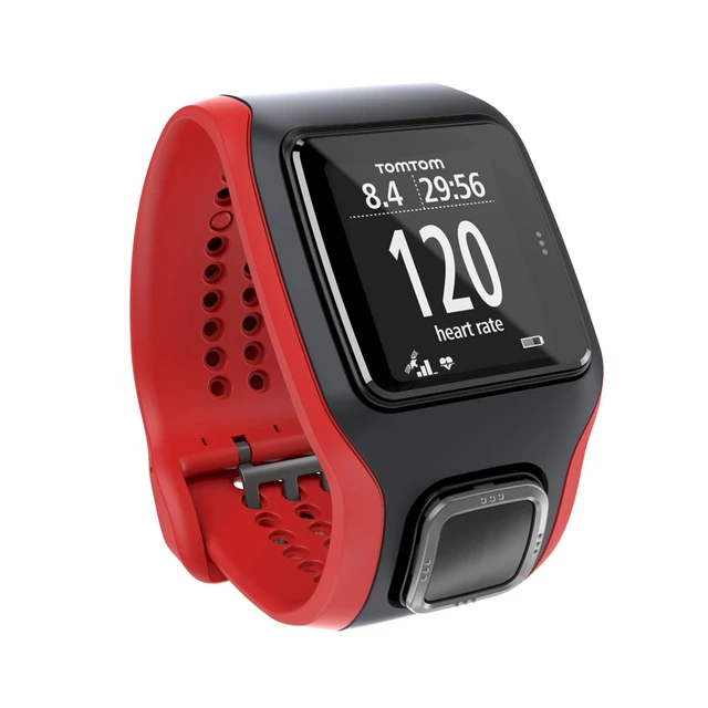 GPS hodinky TomTom Runner Cardio - černo-červená